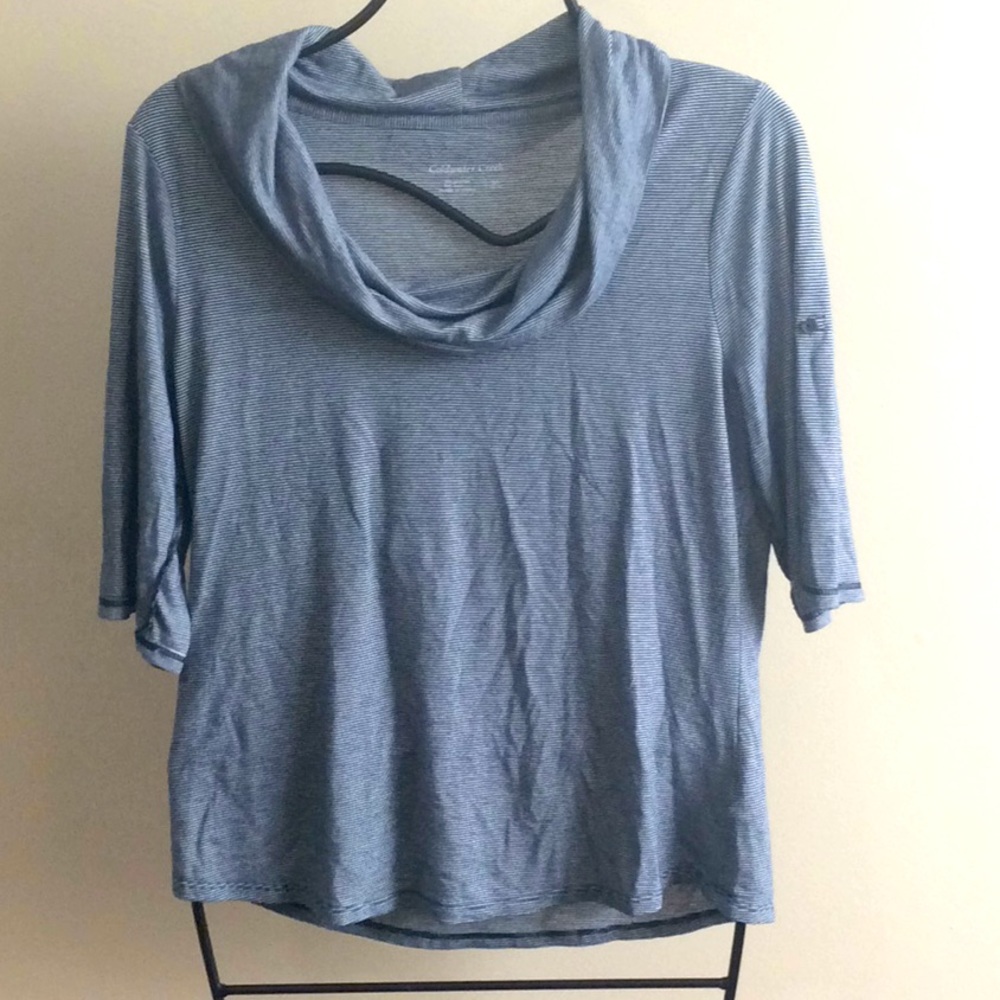 Coldwater Creek striped boat neck blouse